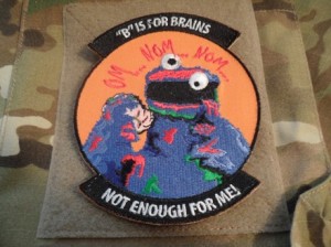 It's on a 5.11 combat shirt. That's not included in the prize.