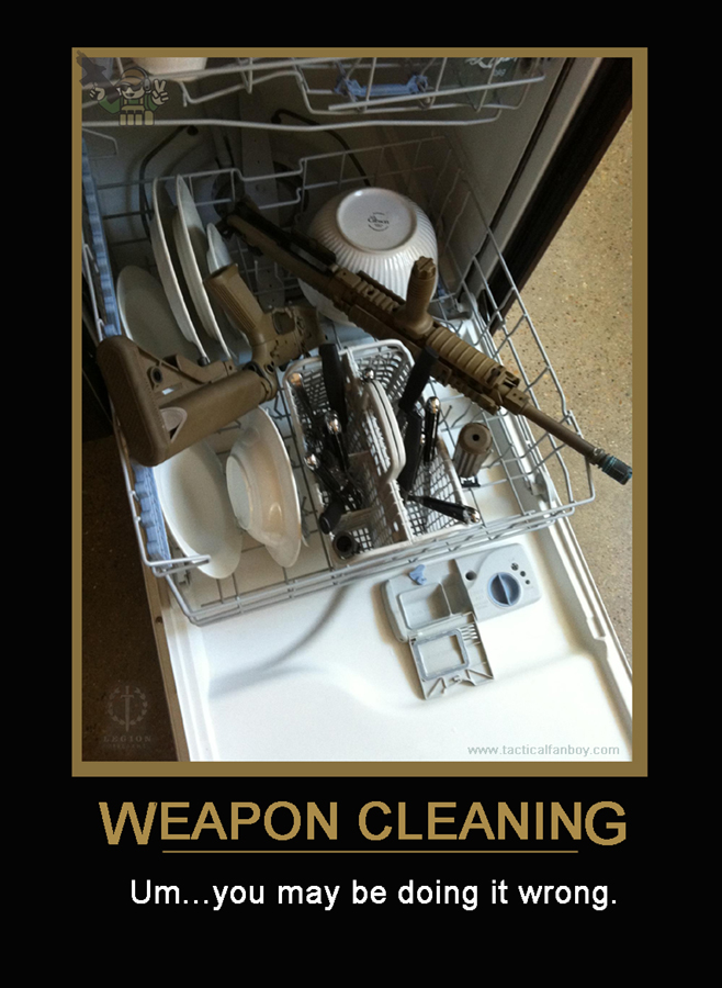 Image result for cleaning your rifle memes